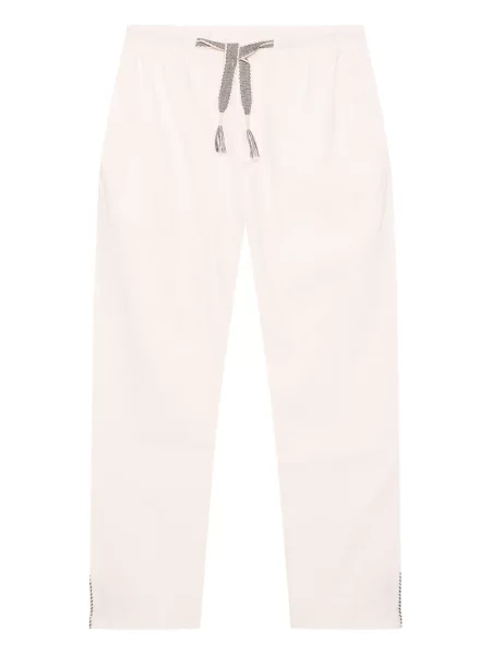 Pruhované kalhoty Orlebar Brown bílé