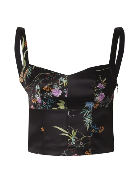 Riani Bluză verde / lila / portocaliu negru