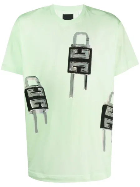 Tricou Givenchy cu imagine verde