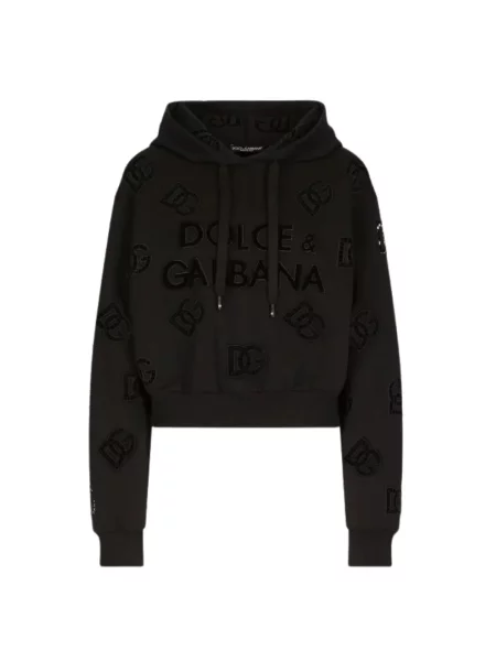 Bluza z kapturem Dolce And Gabbana z kapturem czarna