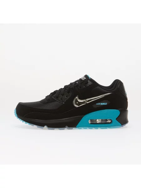 Παπούτσια Nike Air Max 90 SE Kids Black/ Chrome/ Gamma Blue/ Ice μαύρο