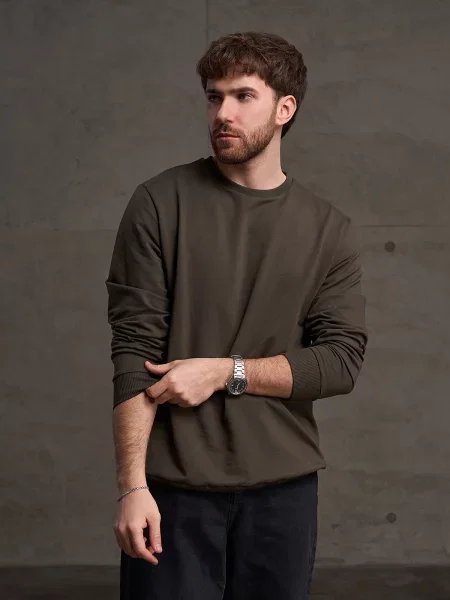 Світшот ISSA Plus хакі