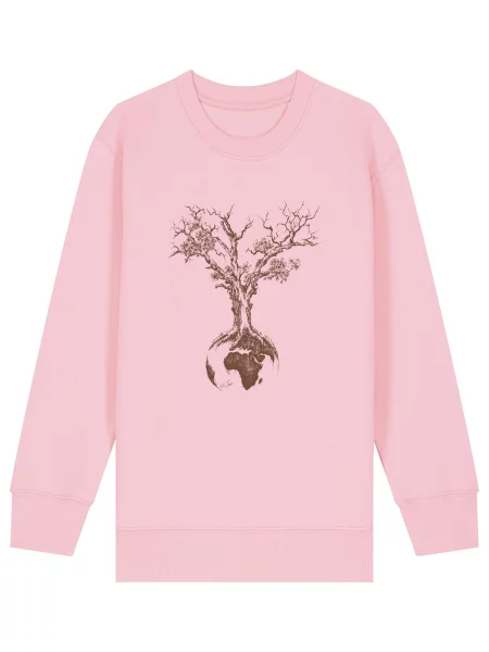 Life-Tree Sweater majica Kids Unisex Weltenbaum svijetloroza