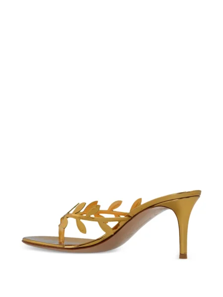 Papuci tip mules Gianvito Rossi auriu
