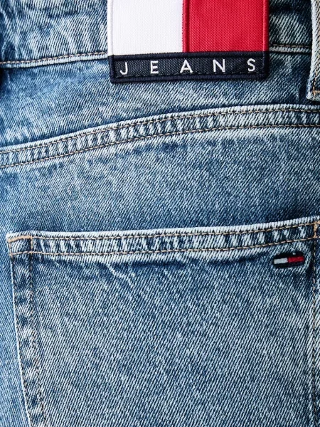 Tommy Jeans дънки mom fit дамски синьо