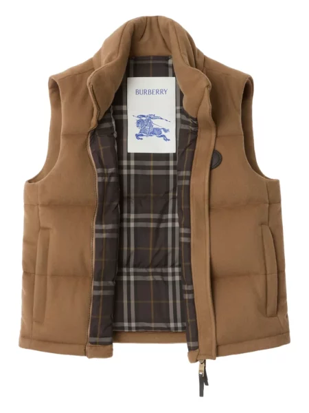 Vestă Burberry din cașmir maro