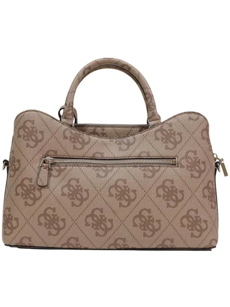Crossbody kabelka Guess s autogramom béžová
