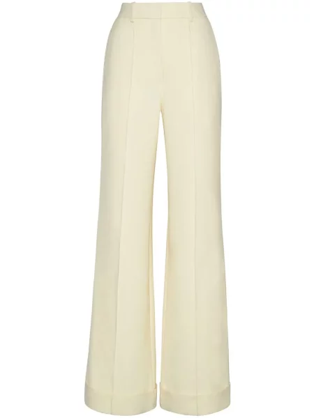 Pantaloni Adam Lippes galben