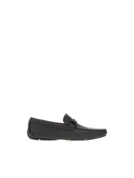 Półbuty Salvatore Ferragamo skórzane szare