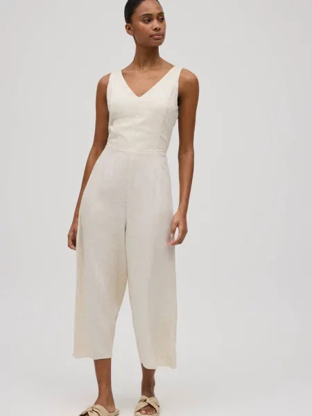 Однотонный комбинезон Ysabel Mora бежевый