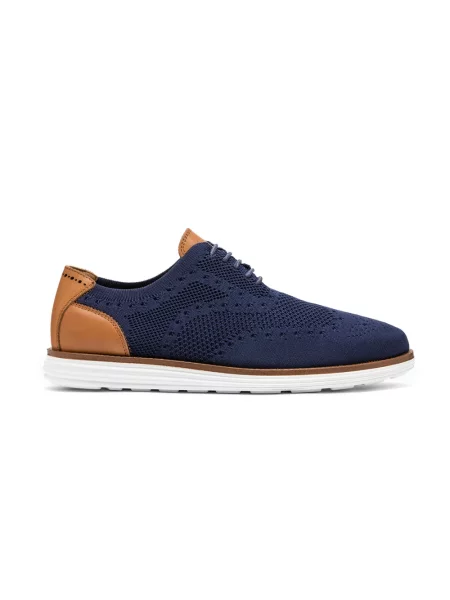 Półbuty Kazar skórzane niebieskie