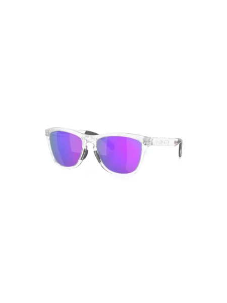 Okulary Oakley Frogskins Range Matte Clear soczewki Prizm Violet białe