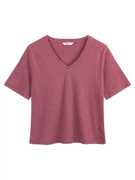 MELA Tricou Ankita pastel roșu