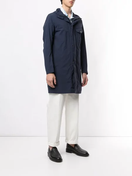 Palton Herno cu glugă albastru