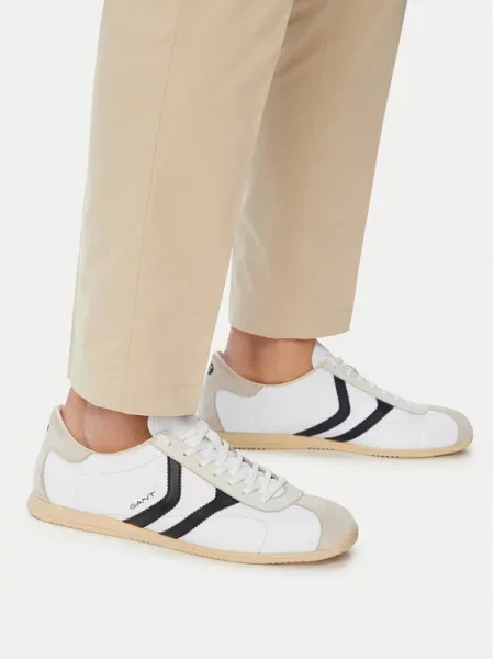 Gant sneakersy skórzane Spearclub białe