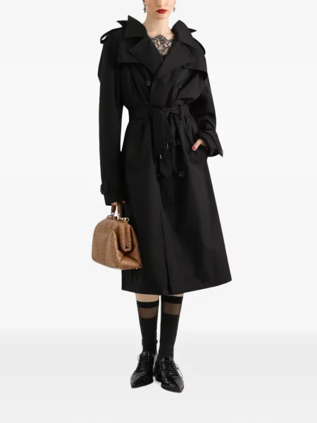 Двуреден тренчкот Dolce & Gabbana черно