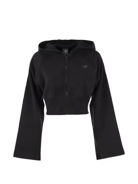 Hanorac cu glugă New Balance cu broderie negru