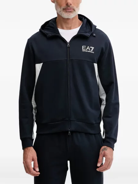 Tepláková souprava Ea7 Emporio Armani s potiskem modrá