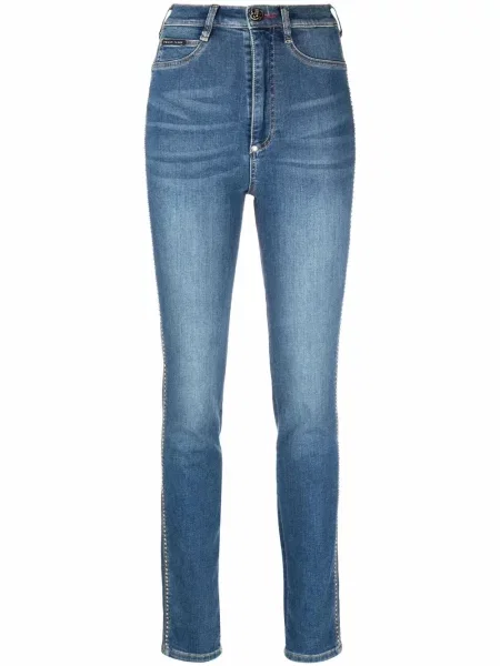 Blugi skinny Philipp Plein skinny fit albastru