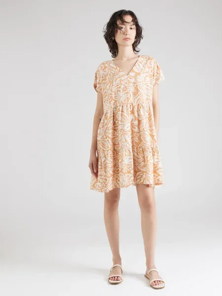 VERO MODA Rochie de vară NETHE / închis / portocaliu bej