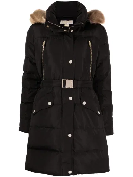Palton Michael Michael Kors din piele negru