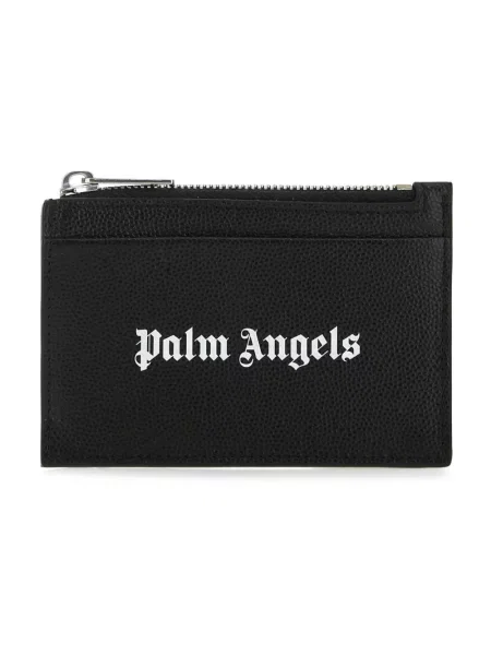 Portfel Palm Angels skórzany czarny