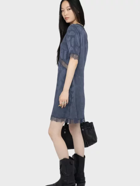 Шовкова сукня Zadig&voltaire синя