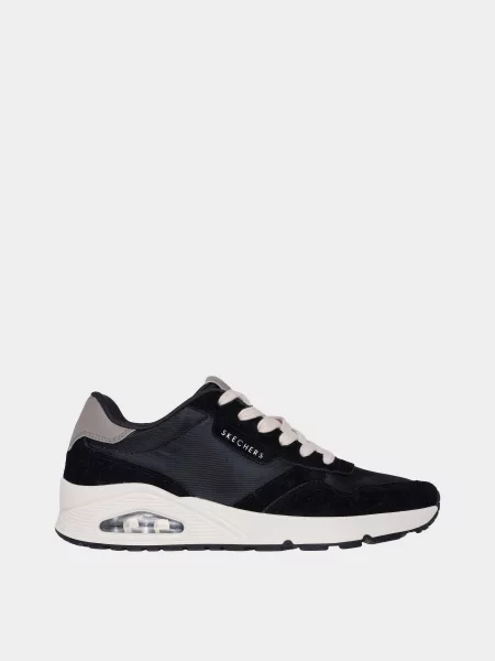 Кожаные кроссовки Skechers черные
