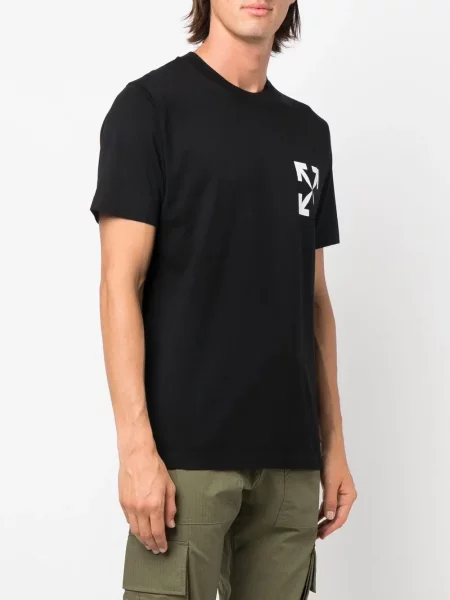Marškinėliai Off-white su autografu balta