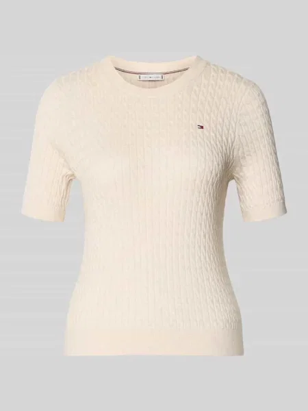 T-shirt Slim Fit z czystej bawełny Tommy Hilfiger biała