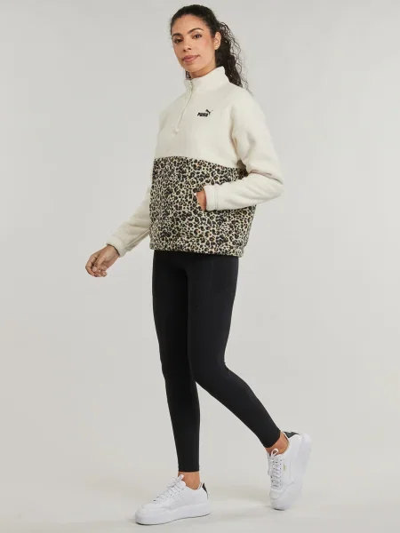Ruhák Puma ESS GRAPHIC Animal Relaxed Half-Zip Crew bézs