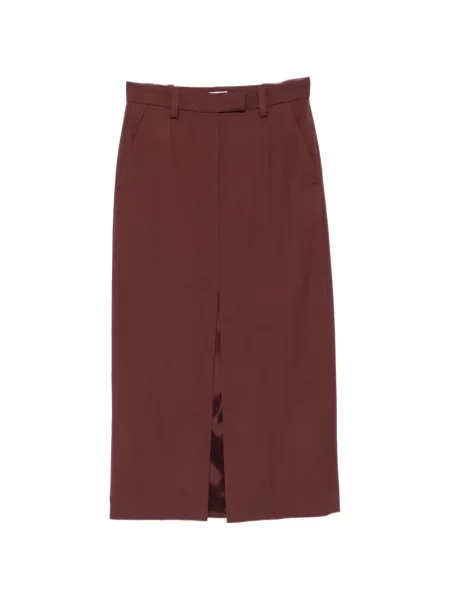 Fustă midi Brunello Cucinelli roșu