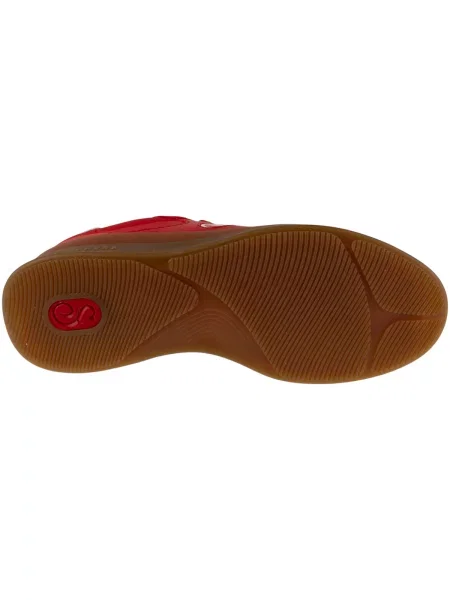 Šnurovacie čipkované tenisky Skechers červená