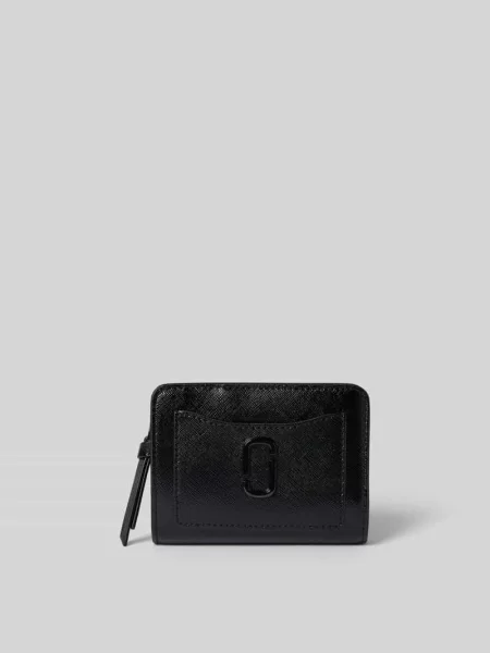 Portfel z naturalnej skóry bydlęcej Marc Jacobs czarny