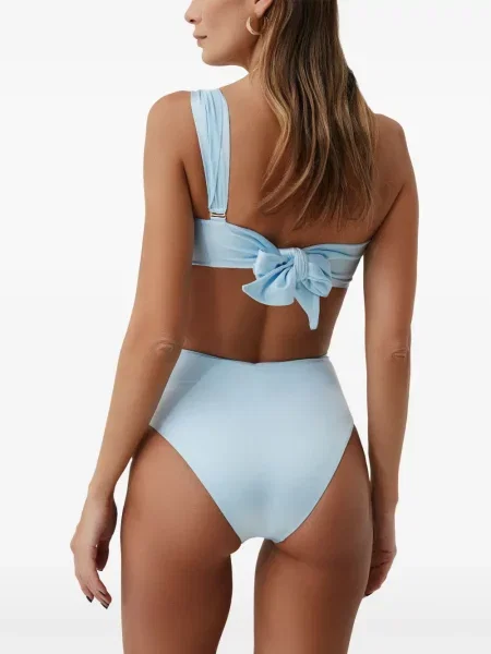 Bikini Sofia Erhan cu un umăr gol albastru
