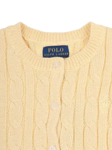 Kardigan dziecięcy Polo Ralph Lauren żółty