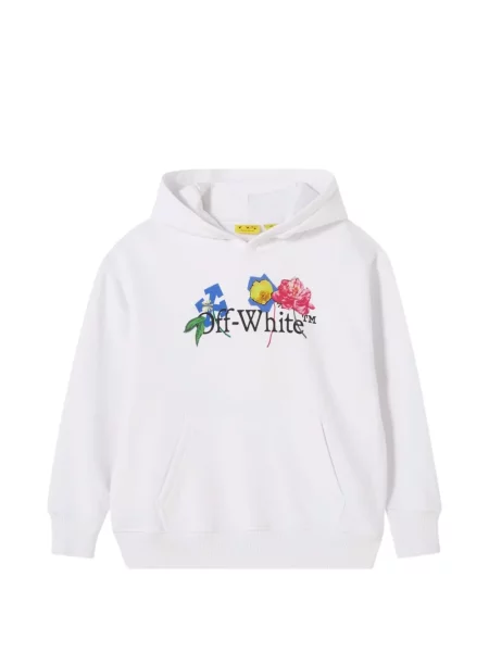 Bluza z kapturem dziecięca Off-white biała