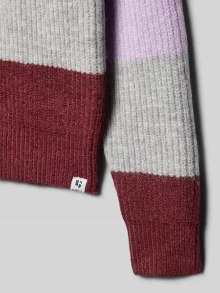 Sweter z dzianiny w stylu Colour Blocking Garcia