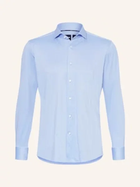 Boss Koszula Hank Performance Slim Fit blau błękitna