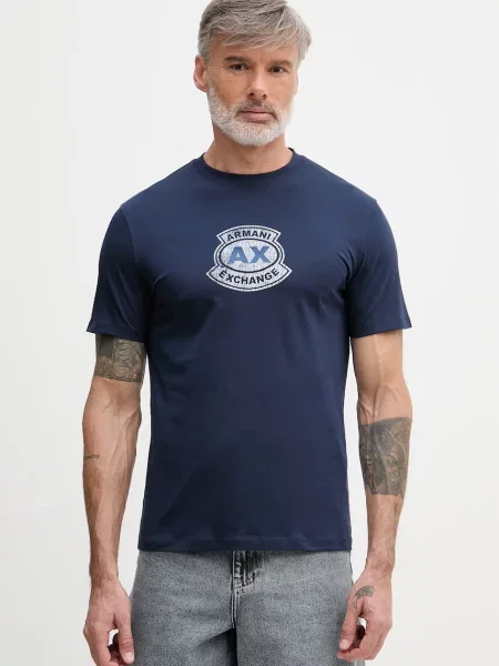 Armani Exchange Kratka majica modra