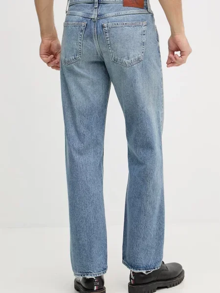 Calvin Klein Jeans jeansy straight niebieskie