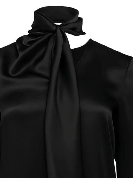 Bluză Alberta Ferretti din satin negru