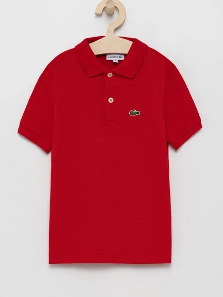 Lacoste Dětská polokošile červené