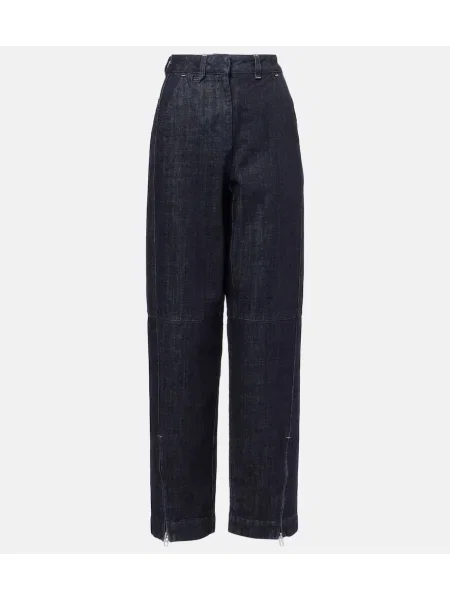 Blugi Jacquemus cu talie înaltă albastru
