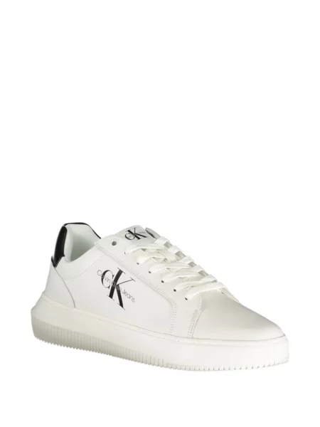 Fűzős csipkés sneaker Calvin Klein fehér