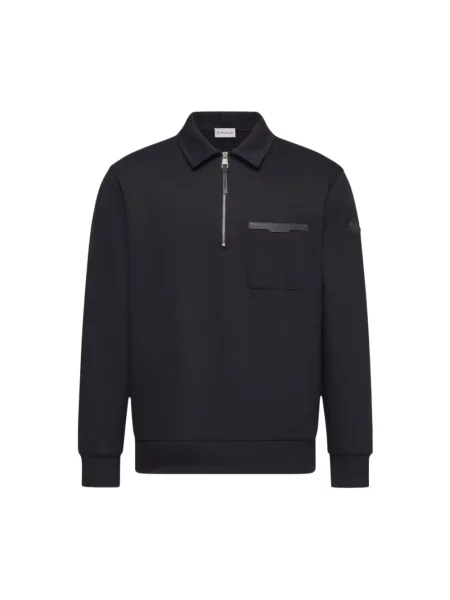 Koszulka polo Moncler niebieska
