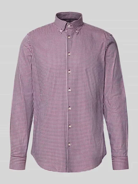 Koszula casualowa o kroju slim fit z kołnierzykiem typu button down Jake*s czerwona