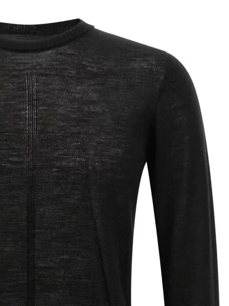 Pulover Rick Owens cu decolteu rotund negru