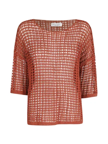 Tricou Roberto Collina tricotate portocaliu