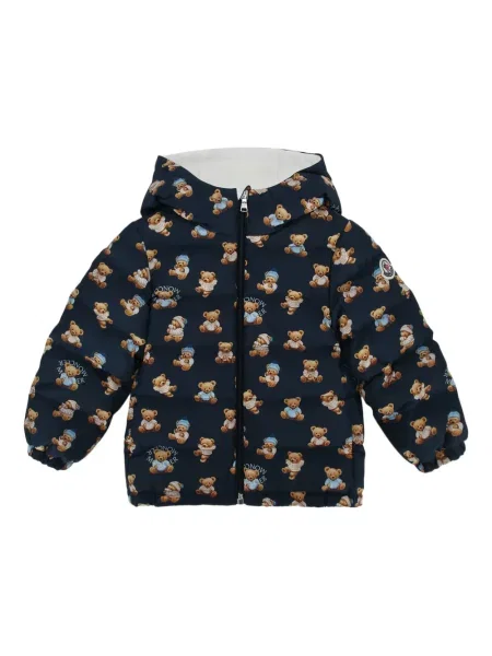 Kurtka dziecięca Moncler Enfant niebieska